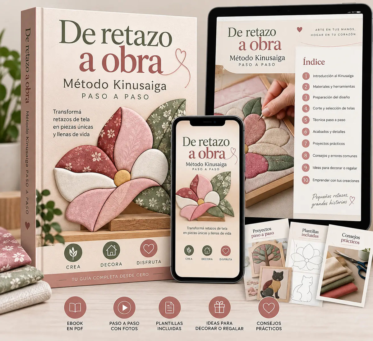 De Retazo a Obra - Método Kinusaiga paso a paso